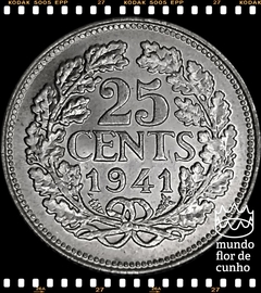 Km 164 Holanda 25 Cents 1941 FC Prata © - comprar online
