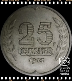 Km 174 Holanda 25 Cents 1943 MBC ©