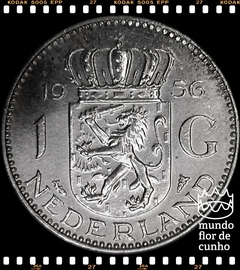 Km 184 Holanda 1 Gulden 1956 FC Prata ©