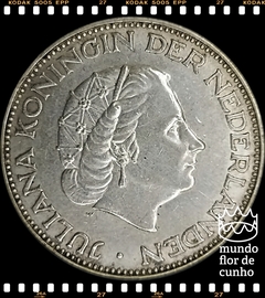 Km 185 Holanda 2 1/2 Gulden 1959 MBC/SOB Prata # Rainha Juliana ©
