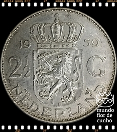 Km 185 Holanda 2 1/2 Gulden 1959 MBC/SOB Prata # Rainha Juliana © - comprar online