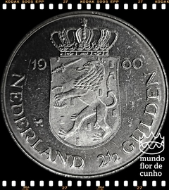 Km 201 Holanda 2 1/2 Gulden 1980 FC # Coroação da Nova Rainha Beatrix © - comprar online