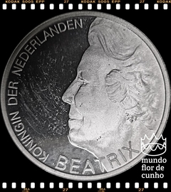 Km 220 Holanda 10 Gulden 1995 XFC Proof Prata Escassa # 350° Aniversário da Morte de Hugo de Groot © - comprar online