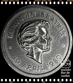 N#75185 Holanda 5 Cents 1980 XFC Escassa # Coroação da Rainha Beatriz em 30 de abril de 1980 ©