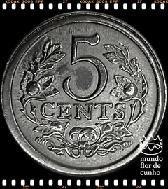 N#75185 Holanda 5 Cents 1980 XFC Escassa # Coroação da Rainha Beatriz em 30 de abril de 1980 © - comprar online