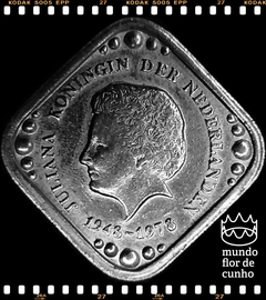 X#9 Holanda 5 Cents ND (1980) XFC Escassa # Abdicação da Rainha Juliana ©