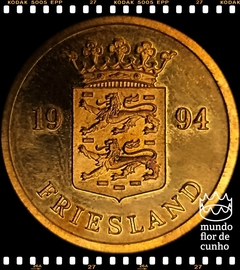 Holanda Medalha da Província de Frísia cunhado pela Casa da Moeda da Holanda # 1994 XFC Proof ©
