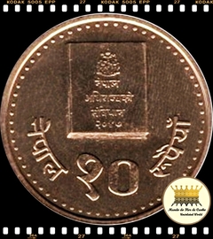 Km 1076 Nepal 10 Rupee VS 2051 (1994) XFC # Constituição de 2047 ©