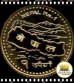 Km 1204 Nepal 1 Rupee VS 2064 (2007) XFC ©