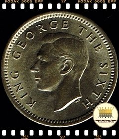 Km 15 Nova Zelandia 3 Pence 1952 XFC ® - comprar online