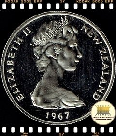 Km 35 Nova Zelandia 10 Cents 1967 l XFC Proof Muito Rara ® - comprar online