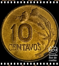 Km 245.3 Peru 10 Centavos 1974 XFC # Flor da Árvore Cinchona ©