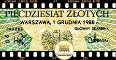 P142e Polonia 50 Zlotych 01/12/1988 FE - Mundo Flor de Cunho | Numismática