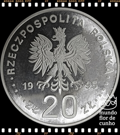Km 302 Polônia 20 Zlotych 1995 MW XFC Proof Prata Muito Escassa # Nicolaus Copernicus © - comprar online