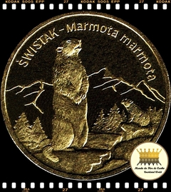 Km 534 Polônia 2 Zlote 2006 MW XFC # Animais do Mundo - Marmota (Marmota Marmota) ®