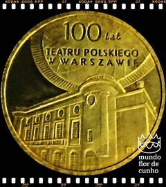 Km 854 Polônia 2 Zlote 2013 MW XFC # 100º Aniversário do Teatro Polaco em Varsóvia ©