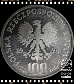 Km 94 Polônia 100 Zlotych 1978 MW XFC Proof Prata # Janusz Korczak © - comprar online