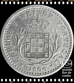 Km 546 Portugal 100 Reis (Tostão) 1900 MBC/SOB # Escassa © - comprar online