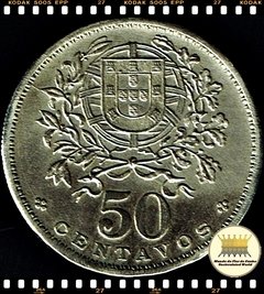 Imagem do Km 577 Portugal 50 Centavos 1927 SOB Rara # Moeda Anômala por Quebra de Cunho (5 Marcas em apenas um lado da moeda) ®
