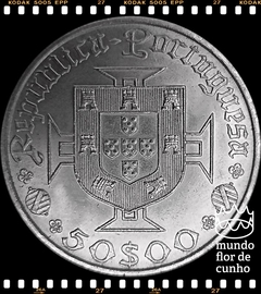Km 598 Portugal 50 Escudos ND (1969) XFC Prata # 500° Aniversário - Nascimento de Vasco da Gama © - comprar online