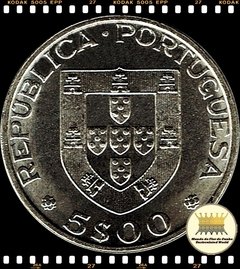 Km 618 Portugal 5 Escudos ND (1983) XFC F.A.O. (FAO) Escassa # Vaca ® - Mundo Flor de Cunho | Numismática
