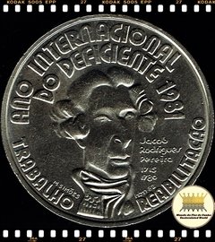 Km 625 Portugal 100 Escudos ND(1984) FC # Ano Internacional das Pessoas com Deficiência ®