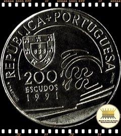 Km 658 Portugal 200 Escudos 1991 INCM XFC # Colombo e Portugal ® - Mundo Flor de Cunho | Numismática