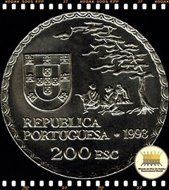 Km 668 Portugal 200 Escudos 1993 INCM XFC # 450º Aniversário da Arte Namban ®