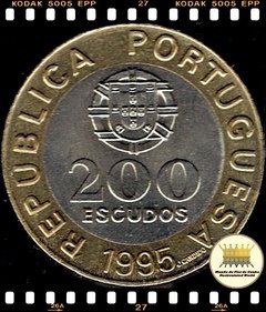 Km 679 Portugal 200 Escudos 1995 XFC Bimetálica Escassa # 50º Aniversário das Nações Unidas ® - Mundo Flor de Cunho | Numismática