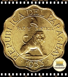 Km 27 Paraguai 25 Centimos 1953 XFC ®