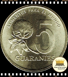 Km 166a Paraguai 5 Guaranies 1992 XFC F.A.O. (FAO) ® Promoção