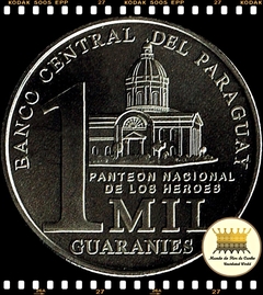 Km 198 Paraguai MIL (1000) Guaranies 2008 XFC # Major General Francisco Solano Lopez - Panteão dos Heróis Nacionais ®