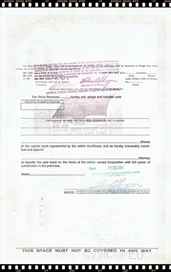 Certificado de Ação da PVC Container Corp. 1982 - Estados Unidos da América - comprar online