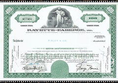 Certificado de Ação da Rayette-Faberge, Inc. 1968 - Estados Unidos da América