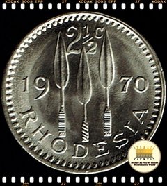 Km 11 Rodésia 2_1/2 Cents 1970 (Nós Temos Mais de Um Estado de Conservação # Favor Escolher o Estado de Conservação) ®