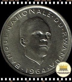 Km 5 Ruanda 1 Franc 1964 (b) FC Rara ®