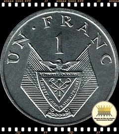 Km 8 Ruanda 1 Franc 1969 XFC ®