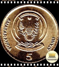 Km 23 Ruanda 5 Francs 2003 XFC ®