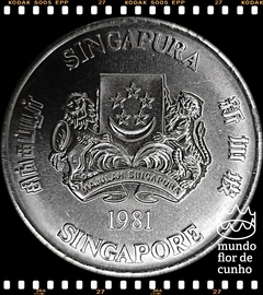 Km 20 Singapura (Cingapura) 10 Dollars 1981 XFC Muito Escassa # Série Anos Lunares - Ano do Galo © - comprar online