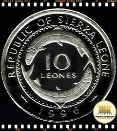 Km 44 Serra Leoa 10 Leones 1996 XFC Prooflike ® - comprar online