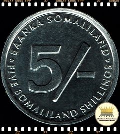 Km 4 Somalilândia 5 Shillings 2002 XFC ® - comprar online
