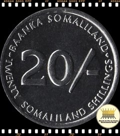 Km 6 Somalilândia 20 Shillings 2002 XFC ® - comprar online