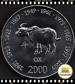 Km 91 Somália 10 Shillings/Scellini 2000 XFC # Astrologia Asiática - Ano do Boi ®