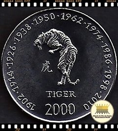 Km 92 Somália 10 Shillings/Scellini 2000 XFC # Astrologia Asiática - Ano do Tigre ®