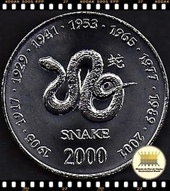 Km 95 Somália 10 Shillings/Scellini 2000 XFC # Astrologia Asiática - Ano da Cobra ®