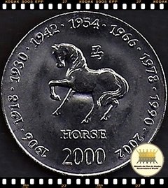 Km 96 Somália 10 Shillings/Scellini 2000 XFC # Astrologia Asiática - Ano do Cavalo ®
