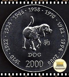 Km 100 Somália 10 Shillings/Scellini 2000 XFC # Astrologia Asiática - Ano do Cachorro ®