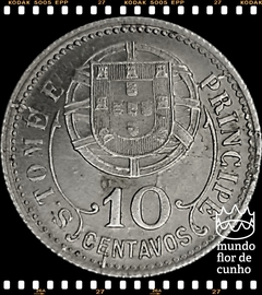Km 2 São Tomé & Príncipe 10 Centavos 1929 SOB/FC Muito Escassa © - comprar online