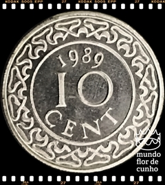 Km 13a Suriname 10 Cents 1989 (b) XFC ©