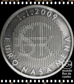 Eslováquia Medalha Comemorativa da Emissão de Euros # 2009 XFC Prata Proof Escassa © - comprar online